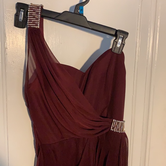 Red wine Camille la vie bridesmaids dress - Picture 3 of 4